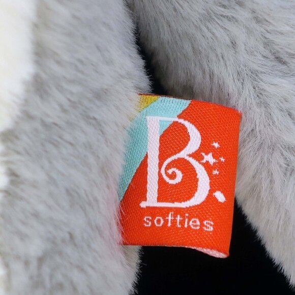 B. Toys Softies Plush Happyhues Cloudy Cosmos Gray Kitty Cat Lovey 12" NWT - Picture 2 of 4